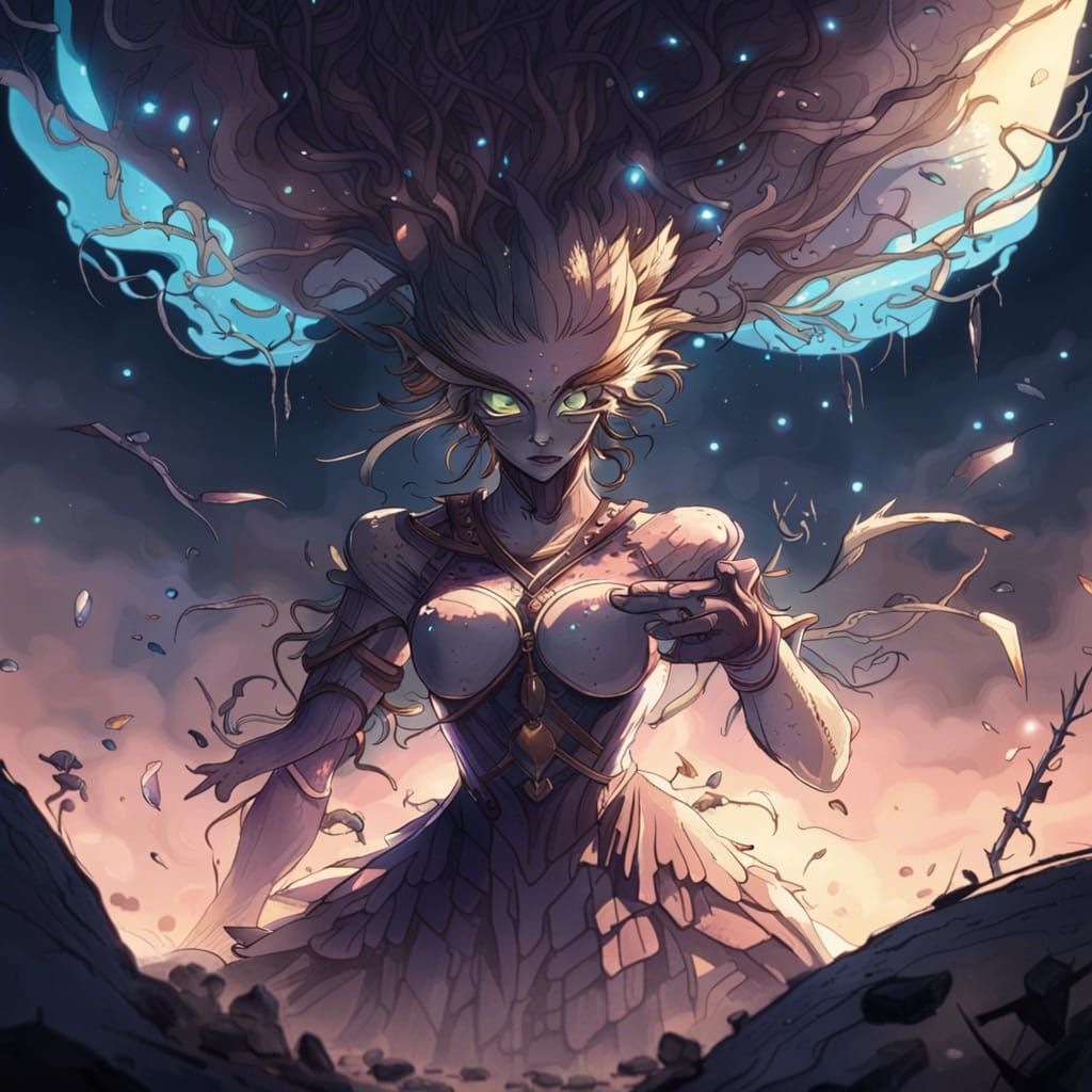 Golden Apple of Eden in Night Sky