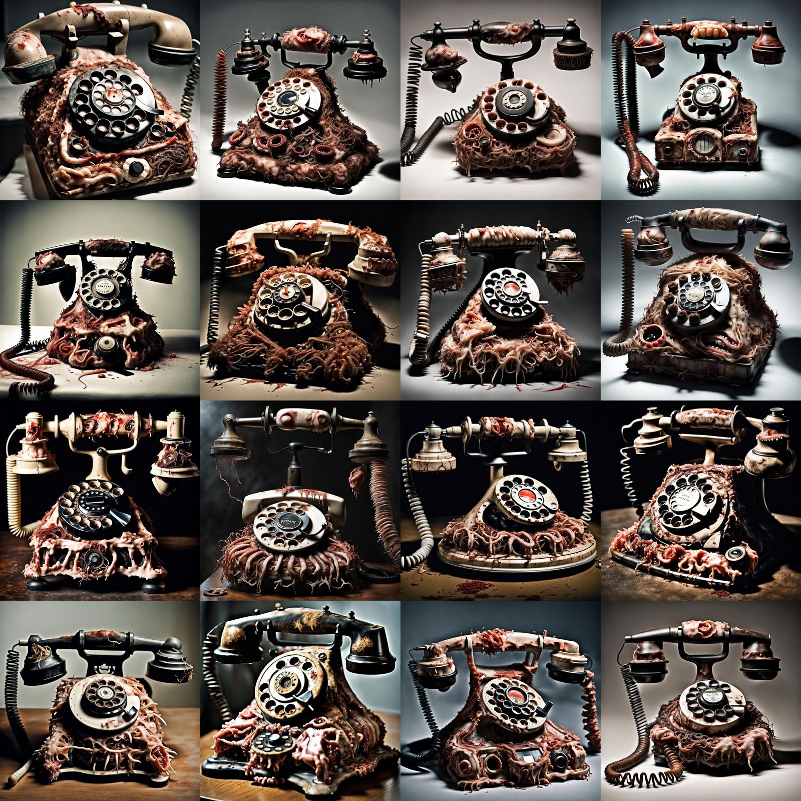 Grotesque Flesh Phone: A Horror Movie Prop