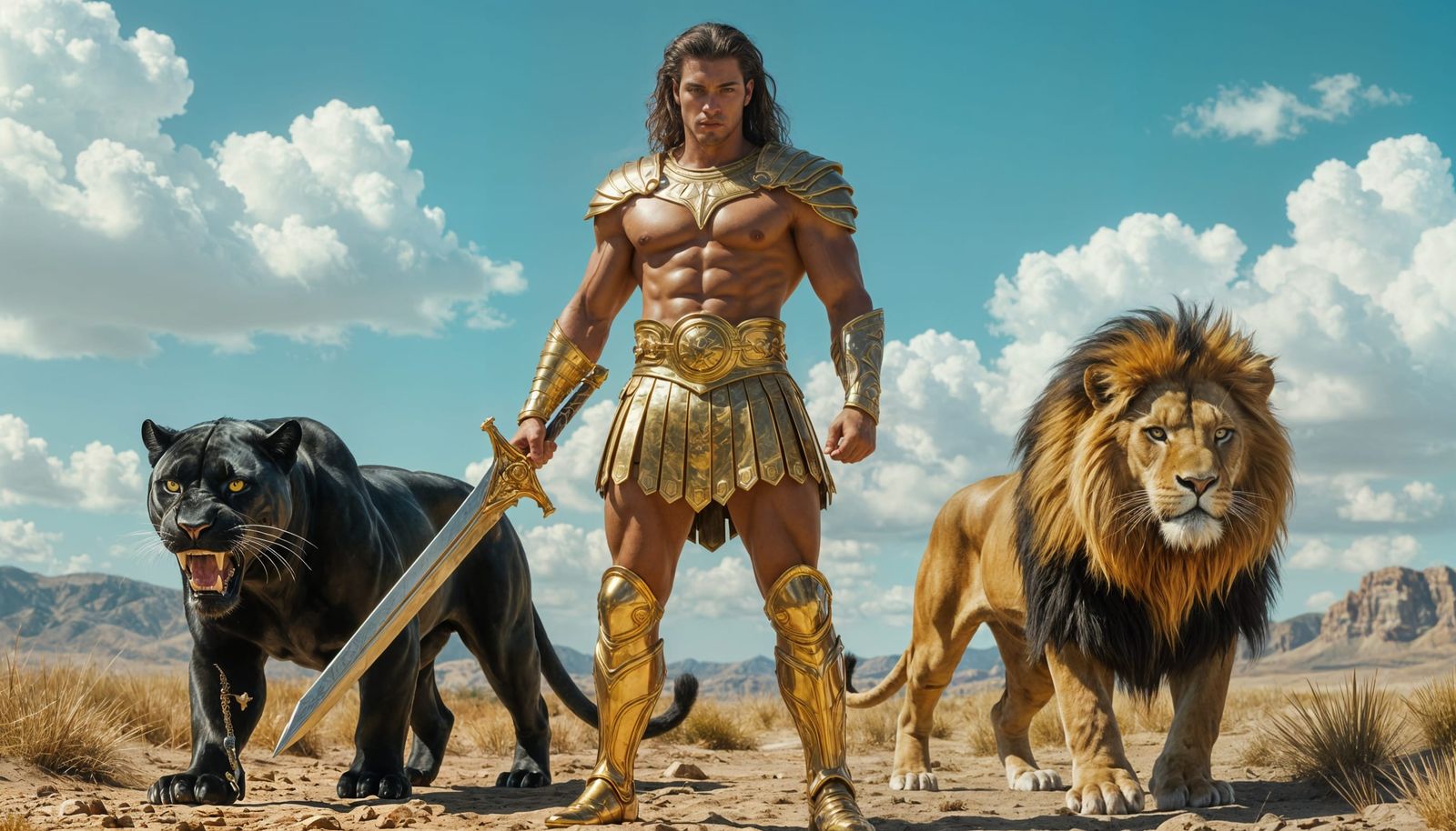 Apollo's Son: A Hyperrealistic God in Gold