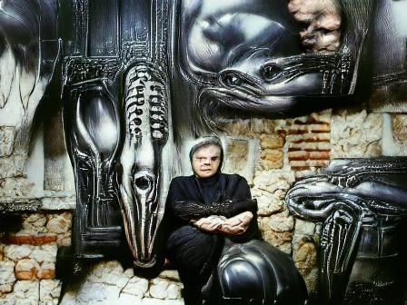 Surreal Biomechanical Landscape in Gigeresque Style