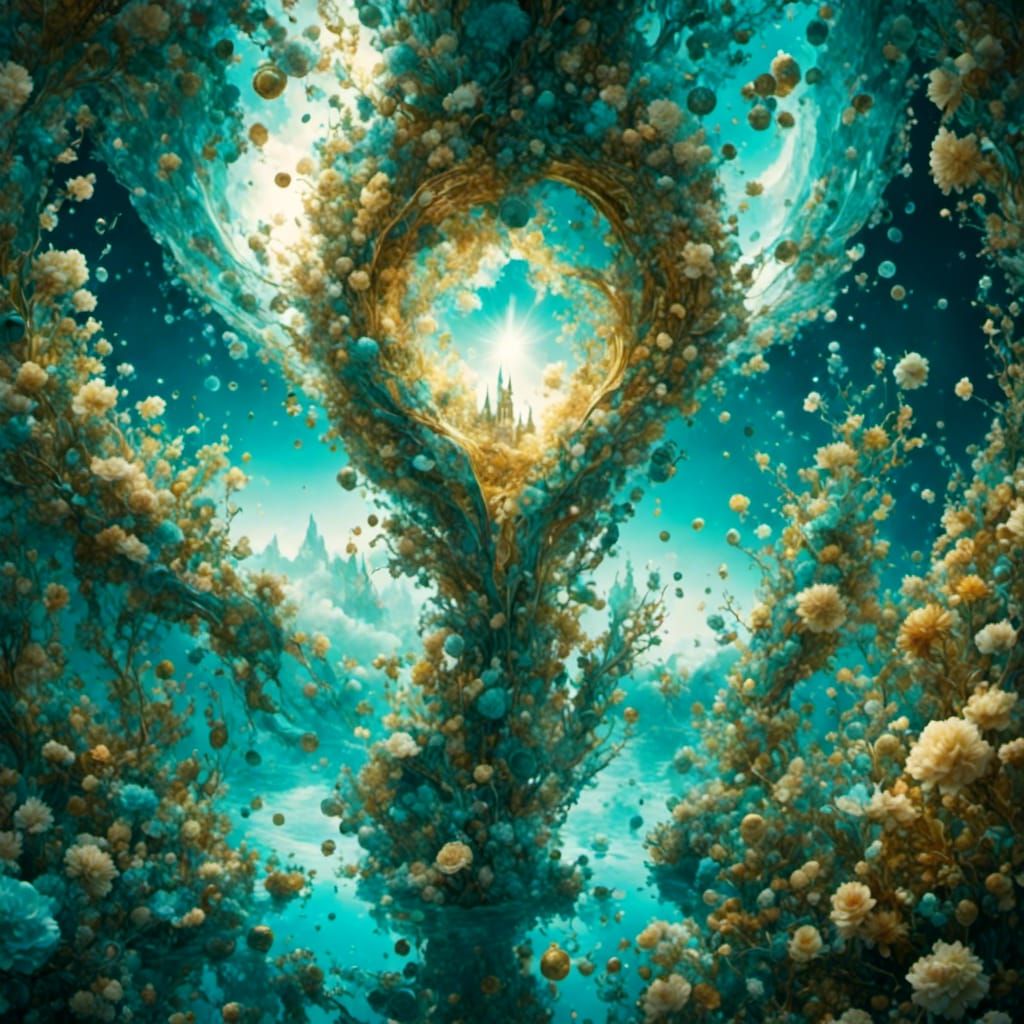 Hyperreal Eye Reflecting the World