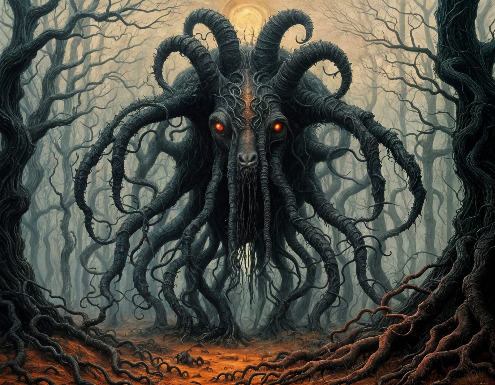 Shub-Niggurath in Dystopian Surrealism