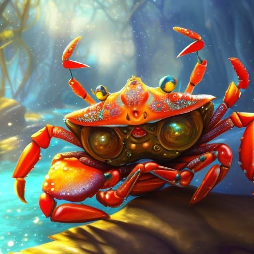 Jeweled Crab: Fantasy Concept Art in 8K