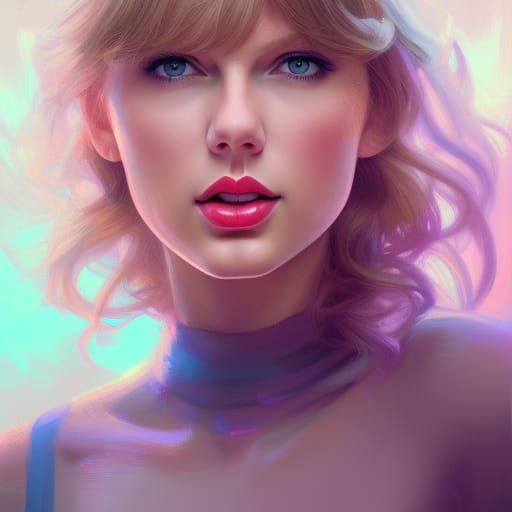 Pastel Portrait with Dynamic Lighting