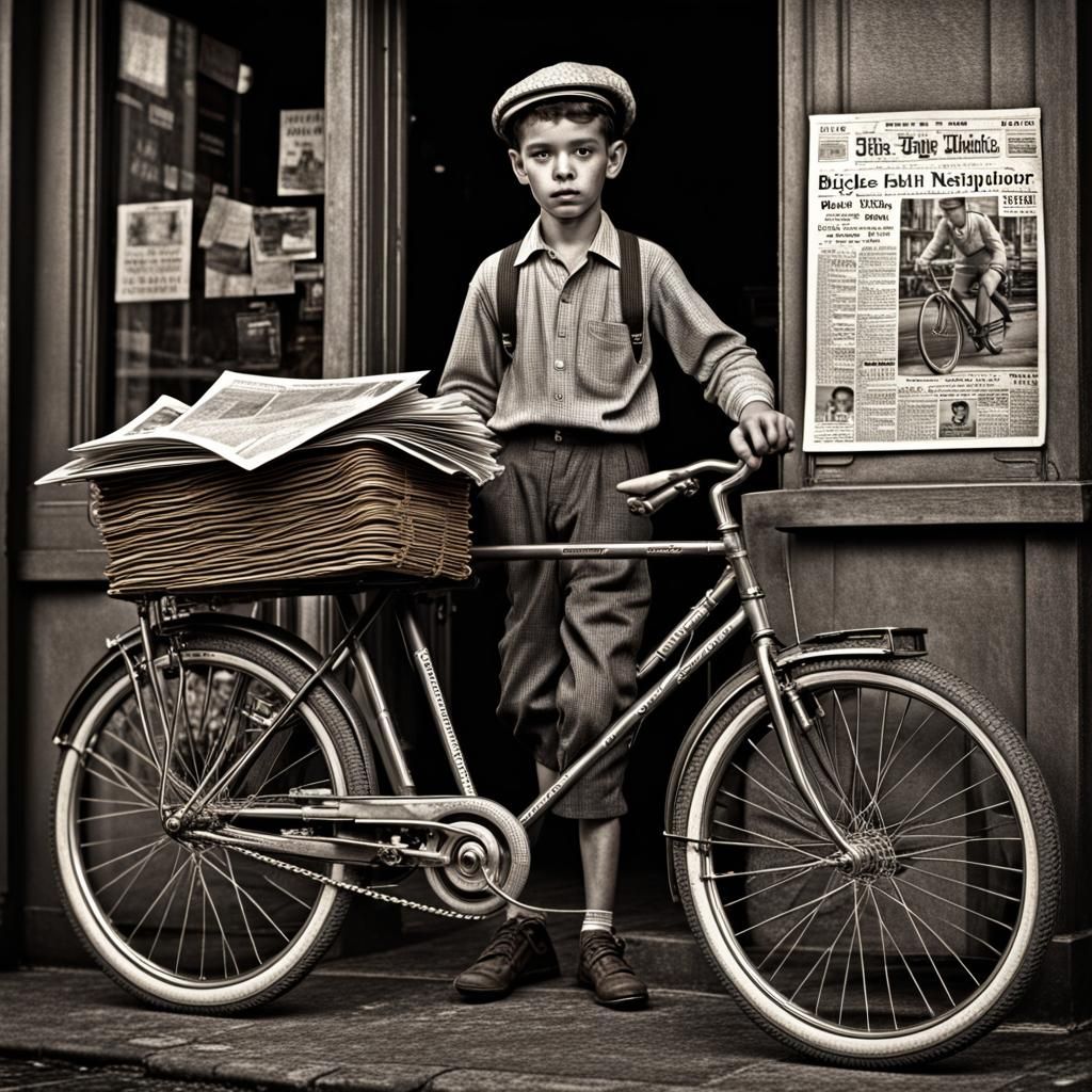 1954 newspaper boy,
