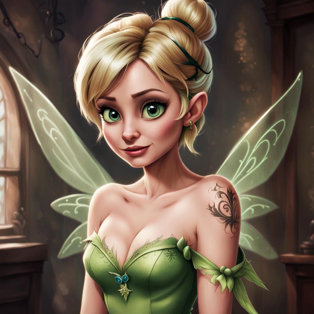 Tinkerbell's Dark Transformation: A Disney Fantasy