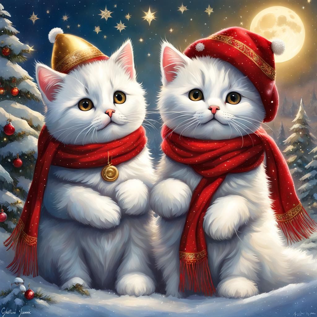 Christmas cats