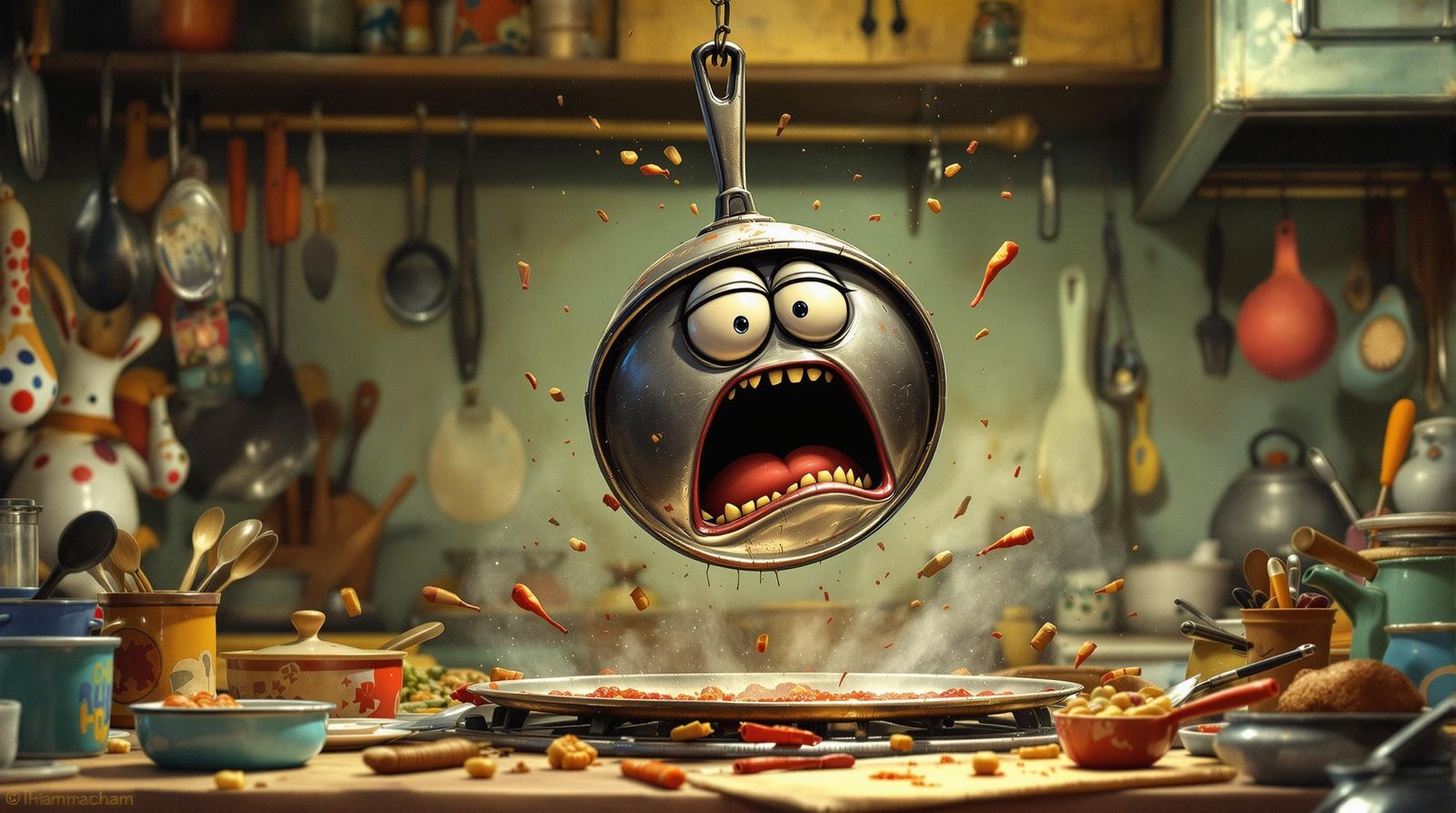 Pan in Horror Closeup Portrait