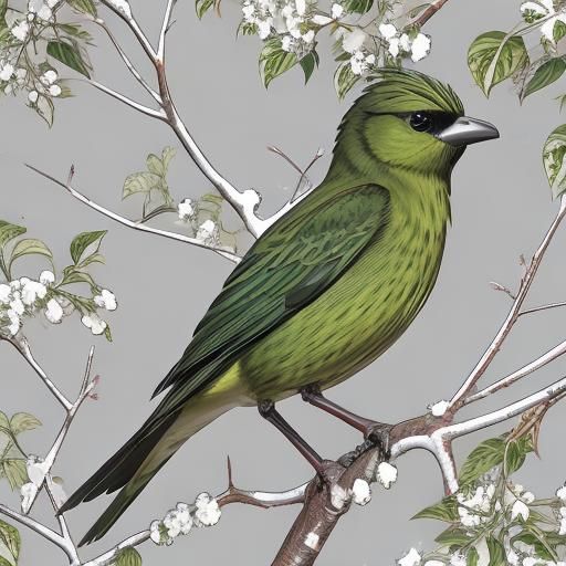 Abstract Green AI-Generated Art