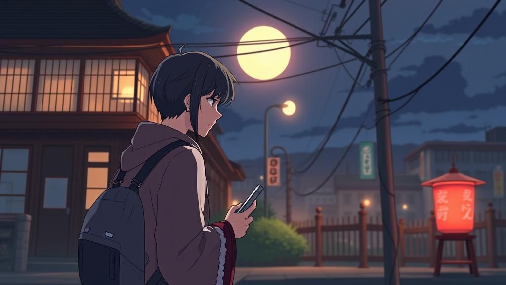 Anime-Style Cel-Shaded Digital Portrait with Deep Color