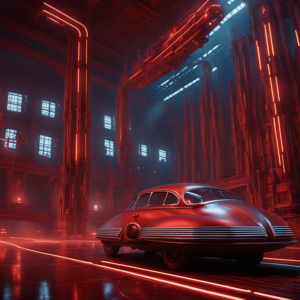 Kraftwerk in Detailed Fantasy Concept Art