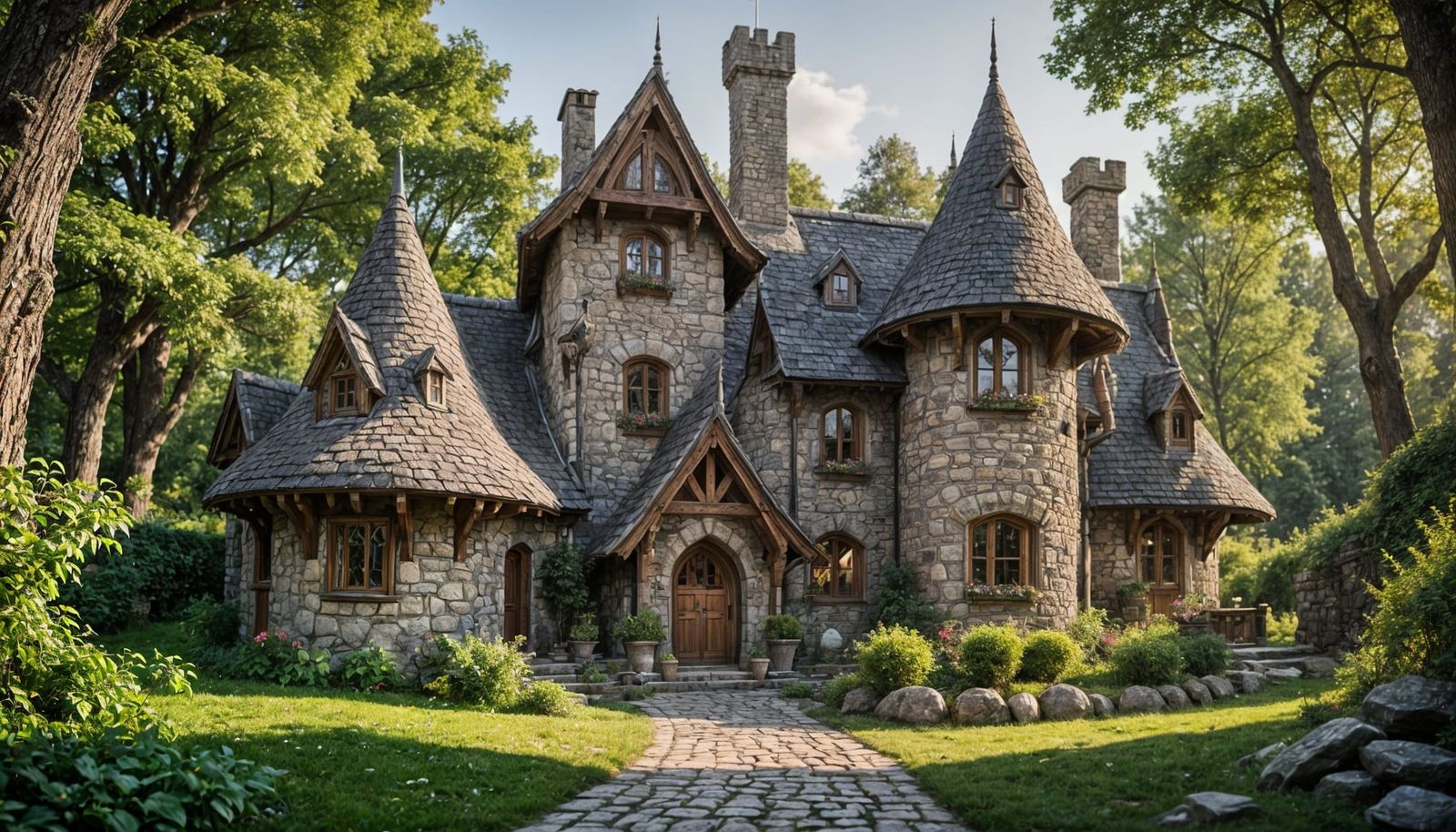 Whimsical Elven Cottage in Enchanted Forest