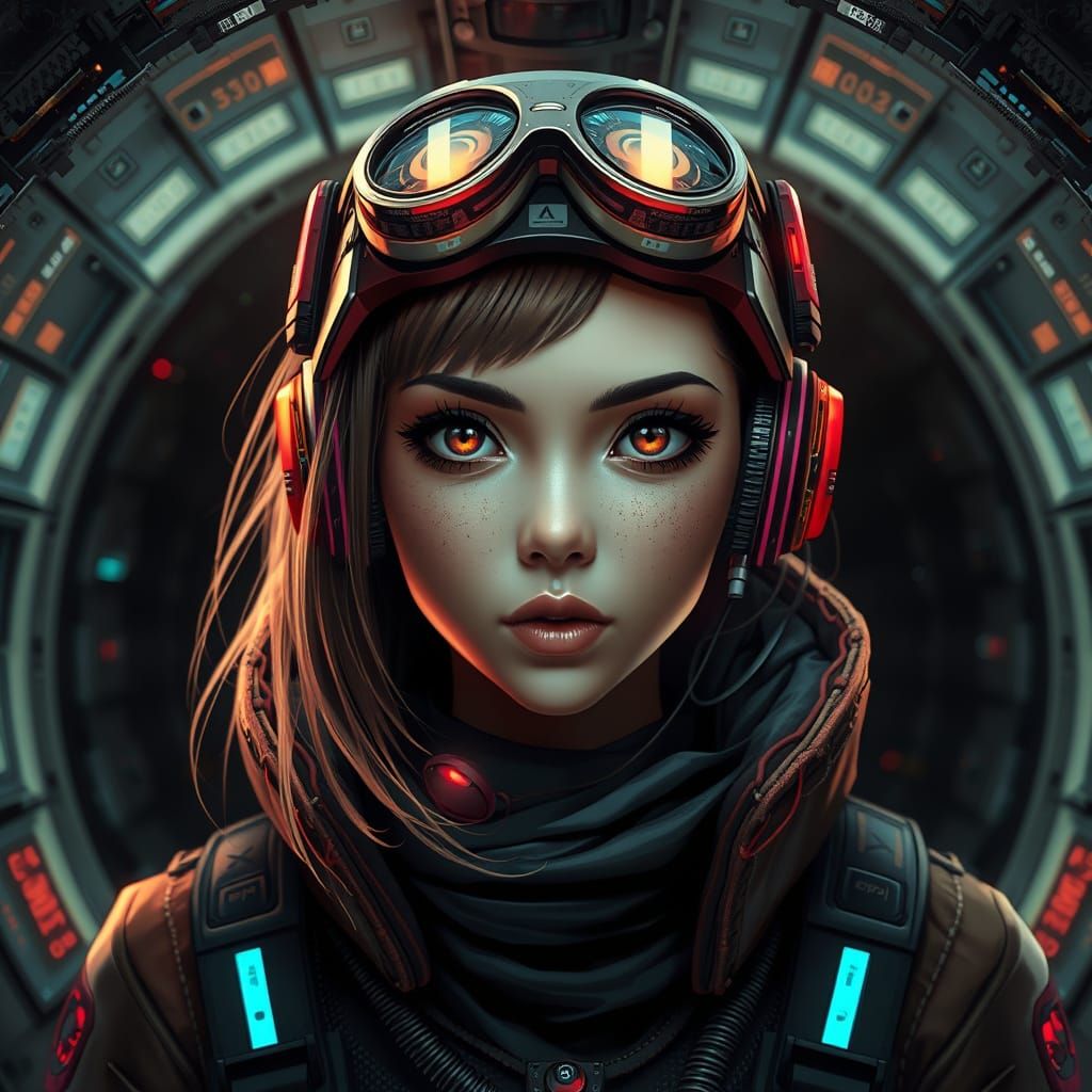 Rebel Leader in Cyberpunk Bunker