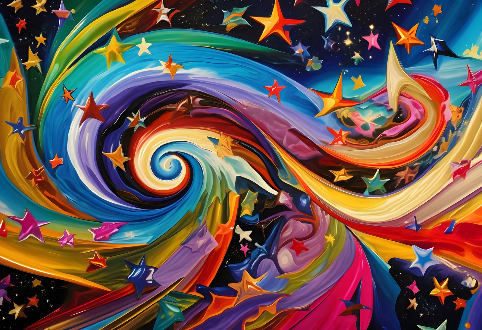 Vast Swirling Vortex Maelstroms of Paint and Plasma