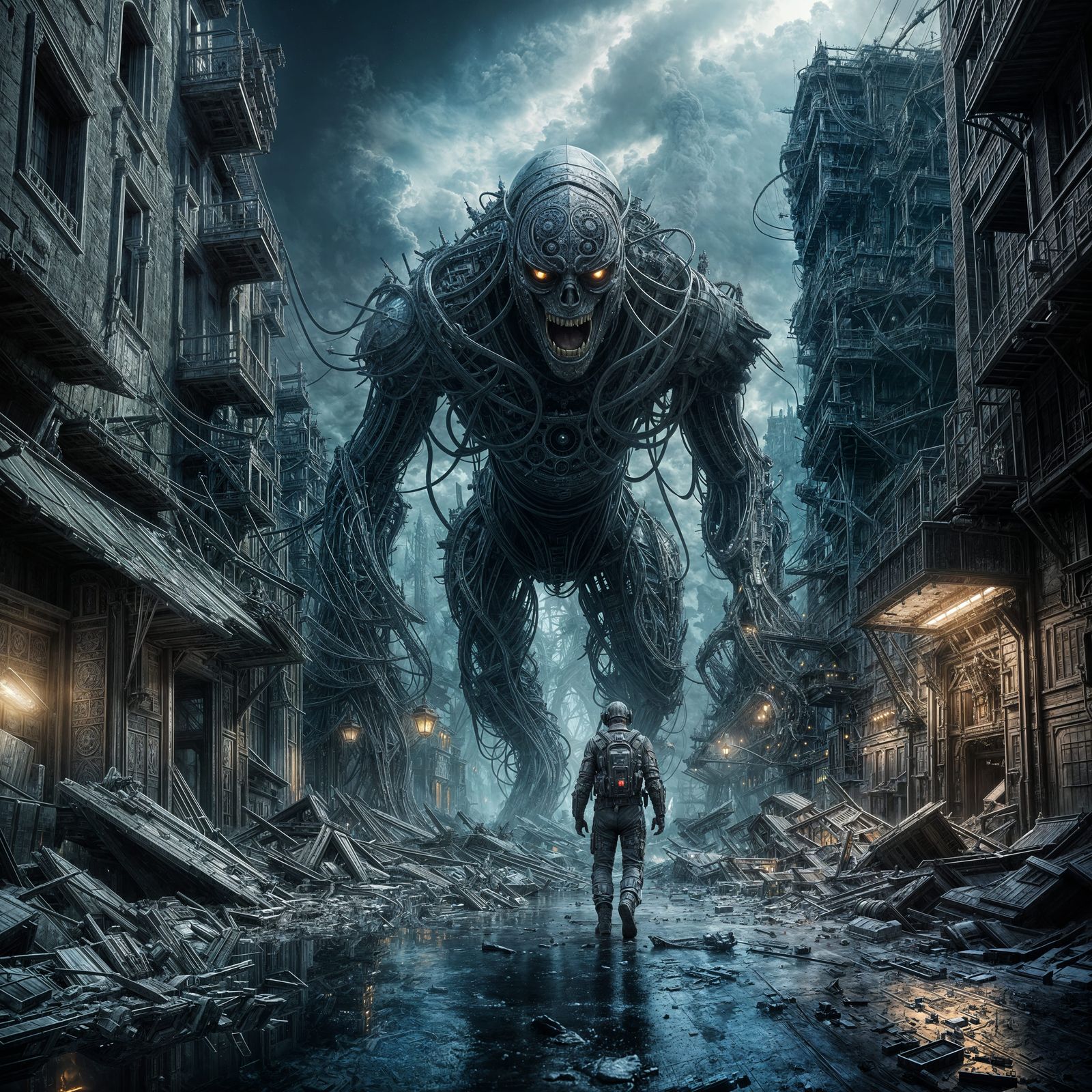 Stunning Science Fiction Nightmare in Digital Matte Painting