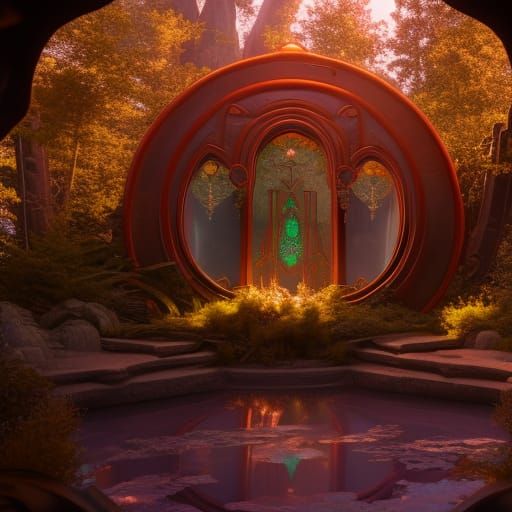 Magical Mercury Mirror in Garden of Eden