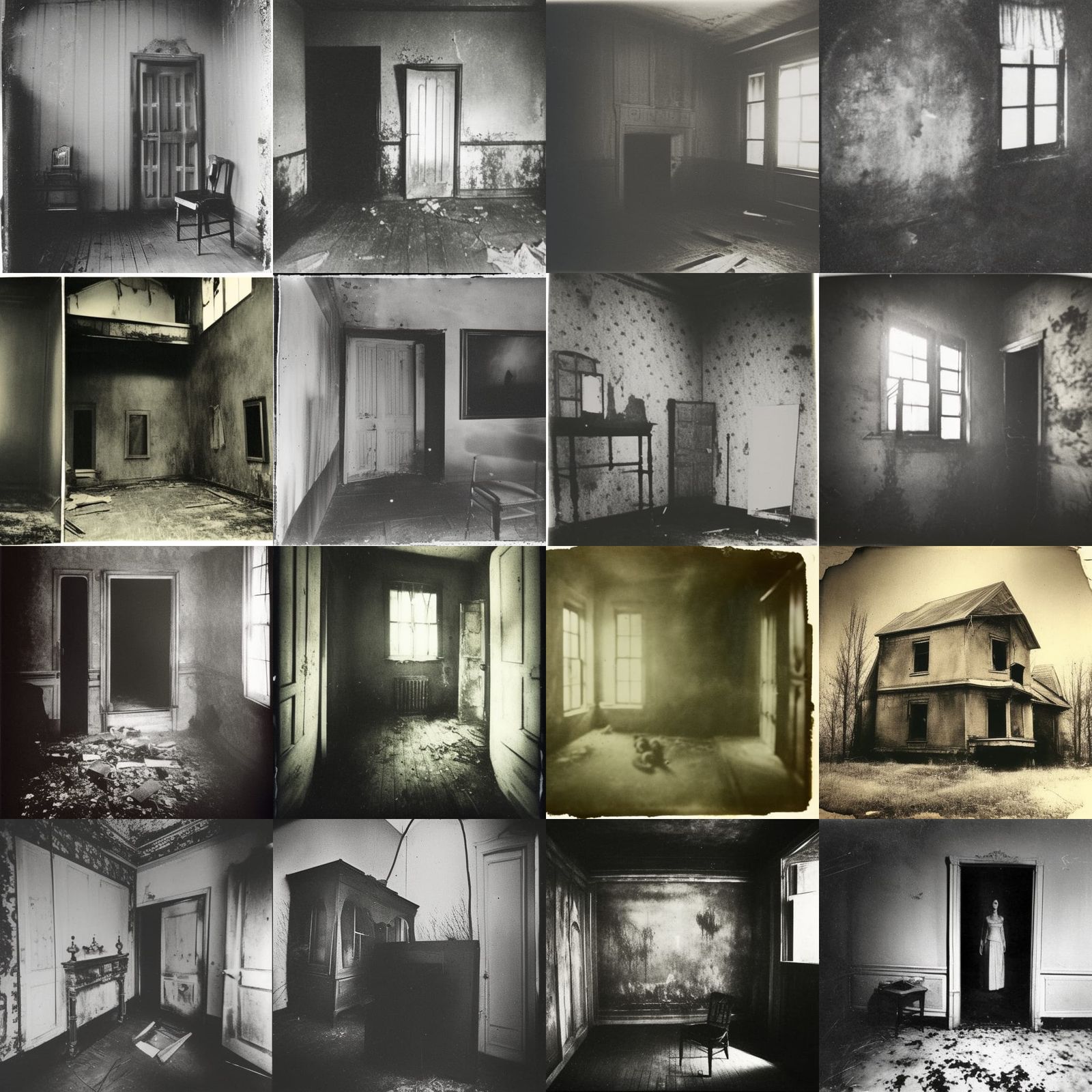 Eerie Old Photo in Abandoned House