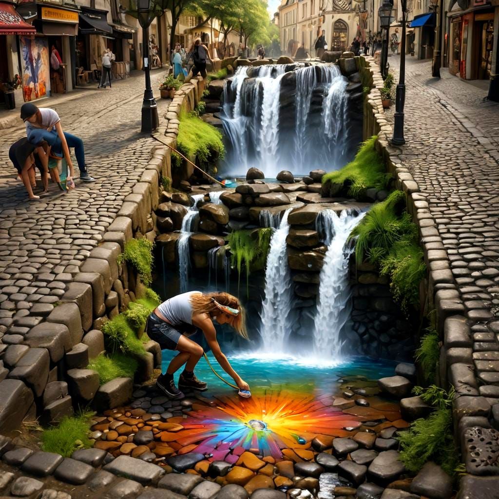 Vibrant Neo-Victorian Street Art Scene