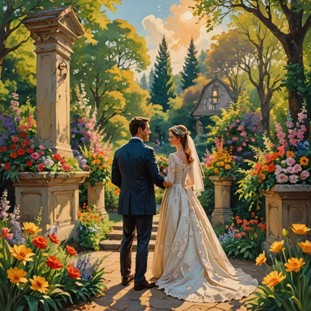 Steamy Summer Wedding in a Fiery Landscape