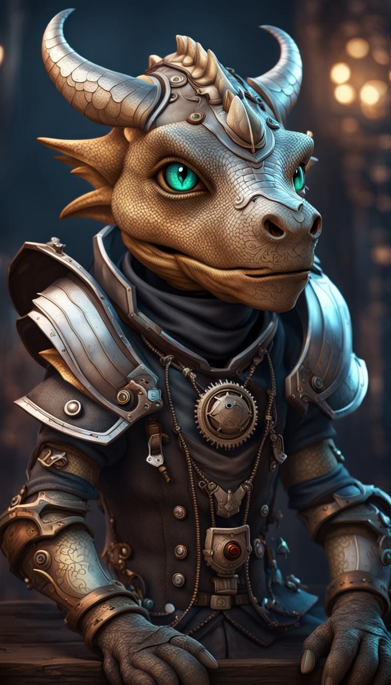 Technomagick, Dragonborn with platinum scales