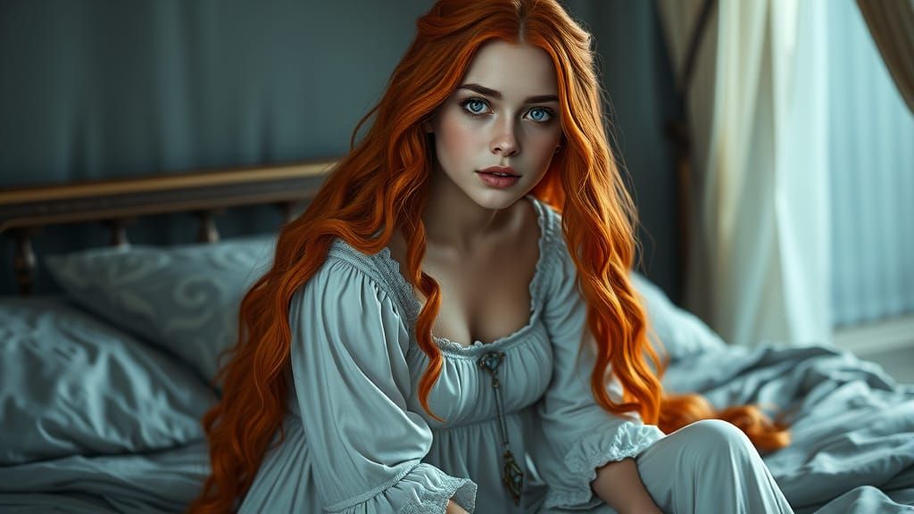 Medieval Maiden in Ethereal Slumber