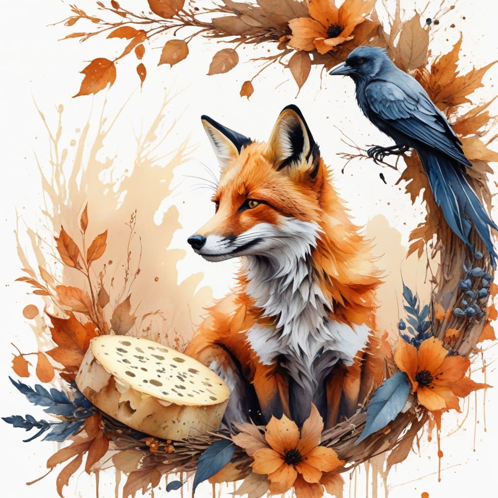 Other view point of The fable of The Fox and the Crow