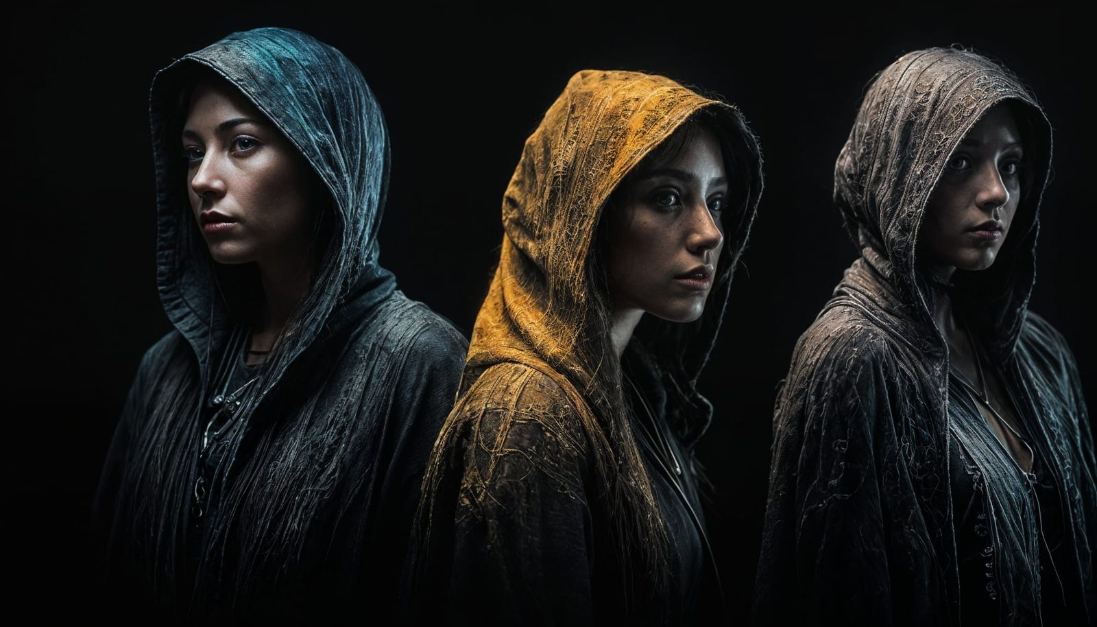 Ethereal Studio Portrait in Sfumato Style