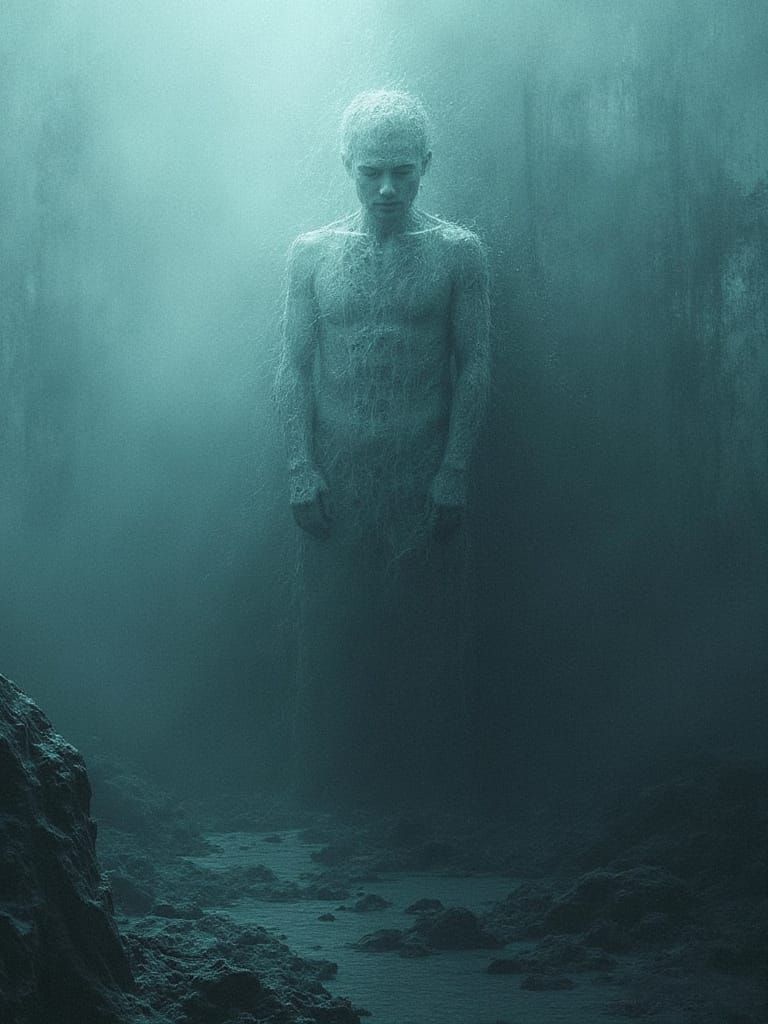 A visual representation of overwhelming grief and isolation....