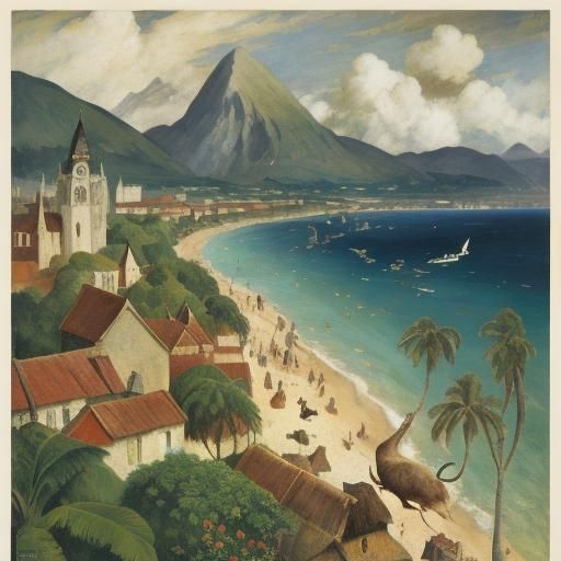 Mouse in Exile: A Vintage Travel Poster