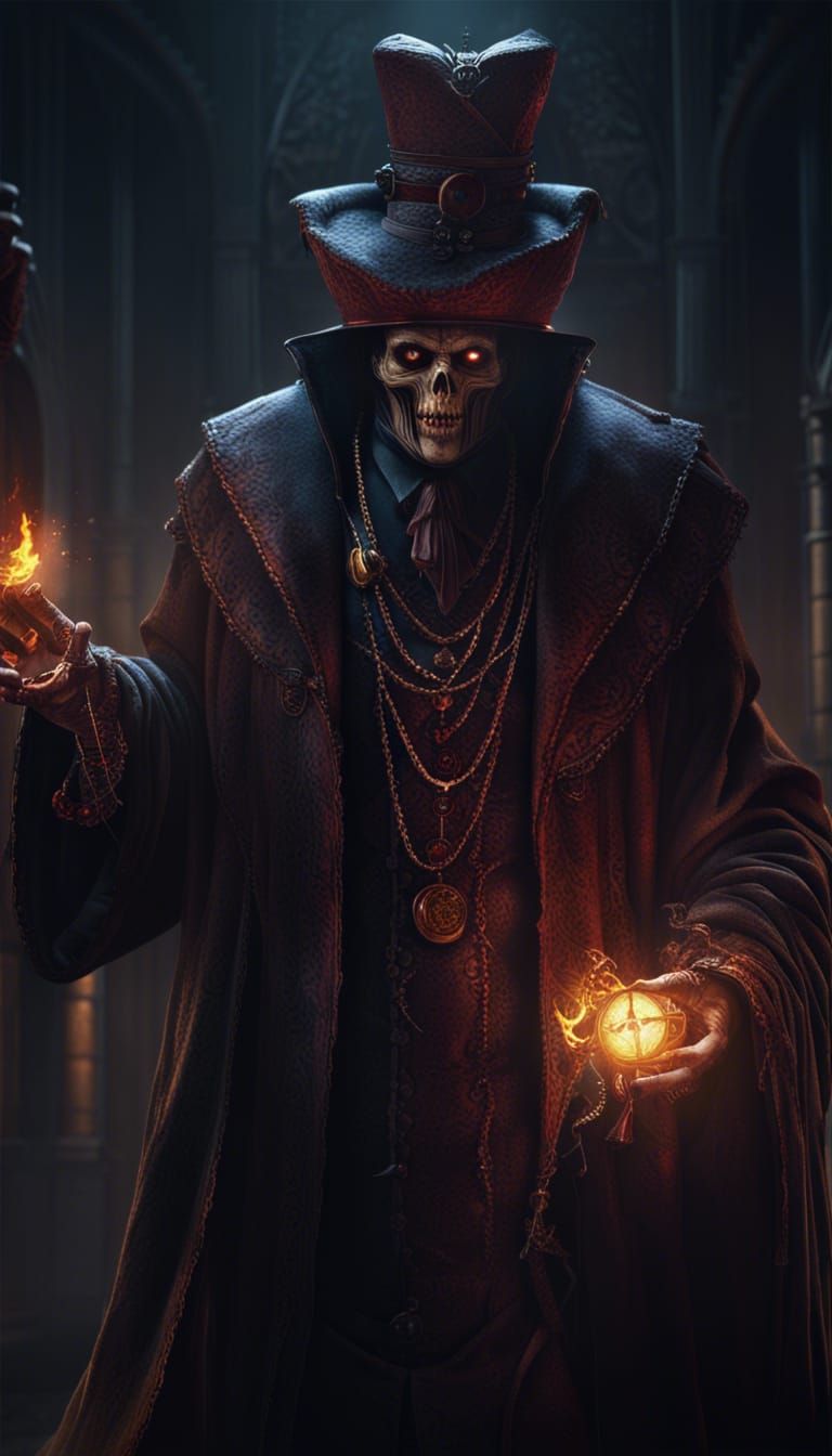 Victorian Heretic Cultist with Malevolent Aura