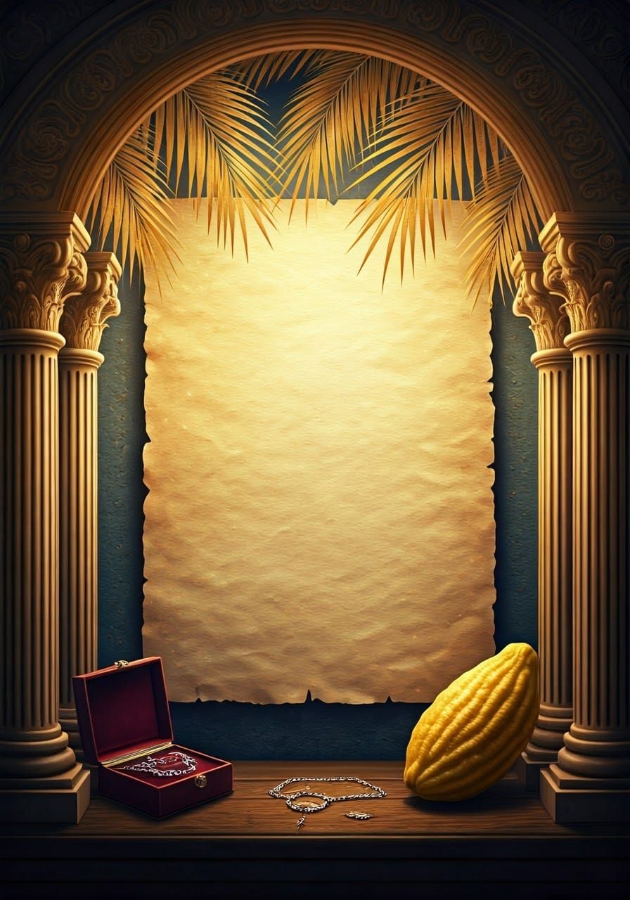 Illuminated Manuscript Page with Golden Accents