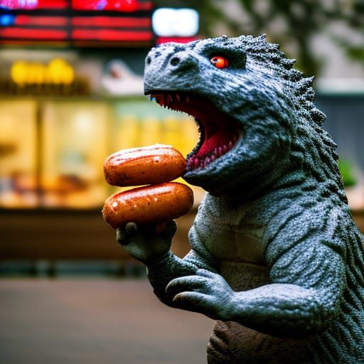 Godzilla with State Fair Sausages