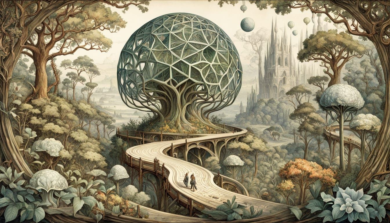 Ethereal Victorian Apocalypse in Watercolour