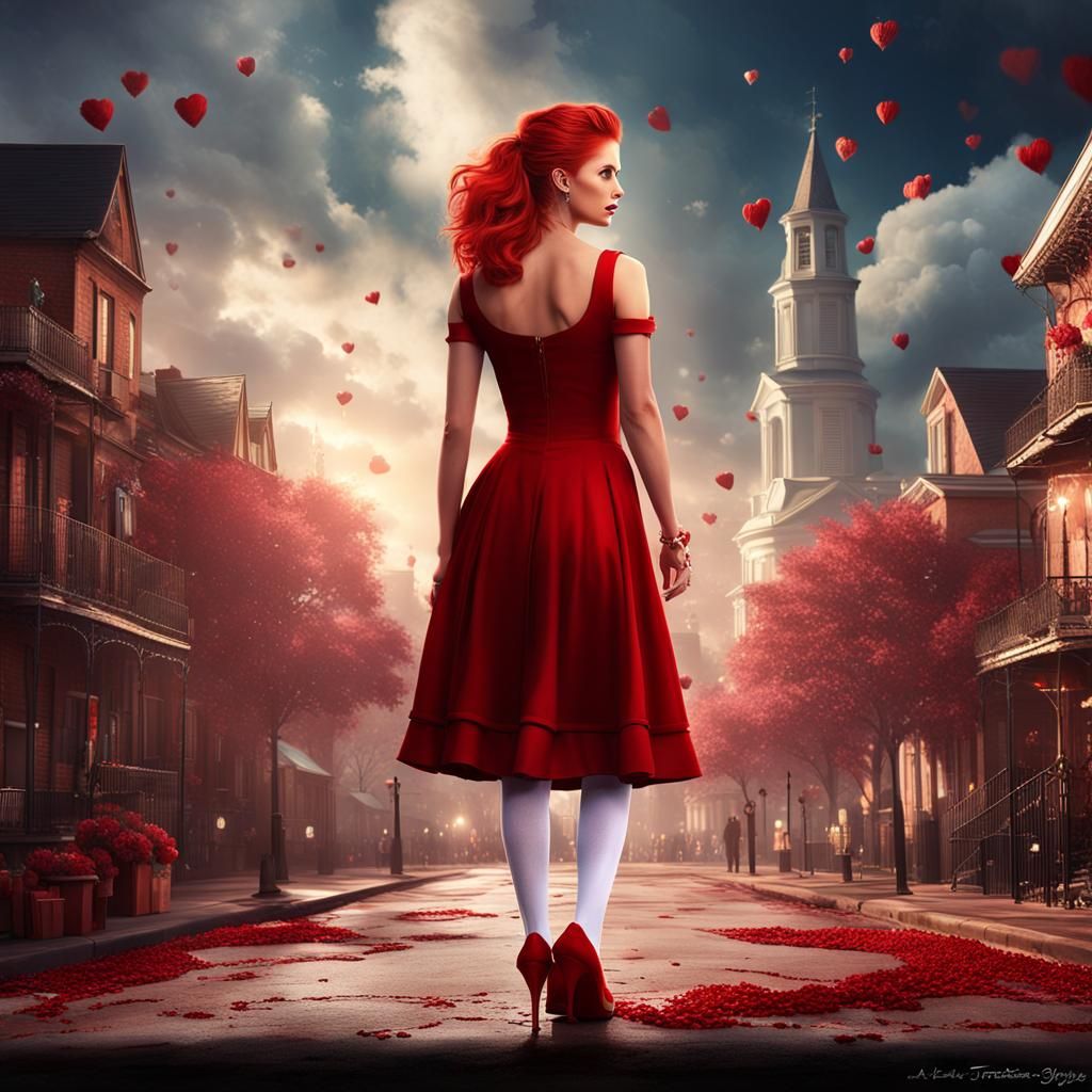 Buffy Summers in Red Dress, New Orleans Valentine