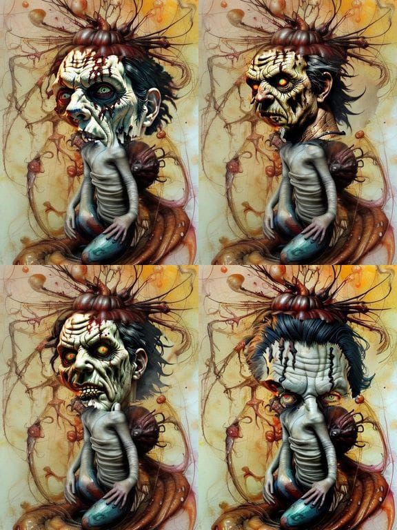 Menacing Leatherface Horror Art in Realistic Style