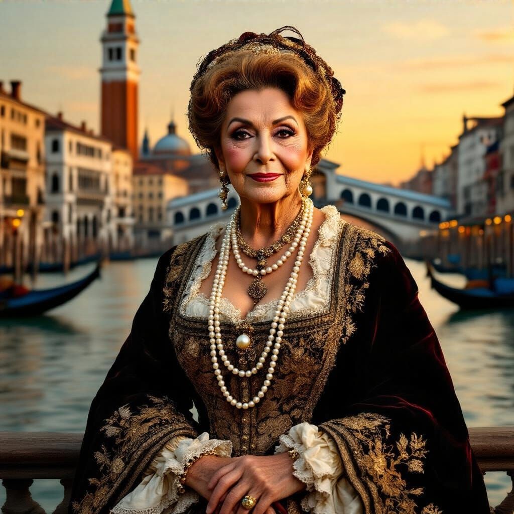 Sophia Loren as Venetian Dogaressa, Renaissance Style