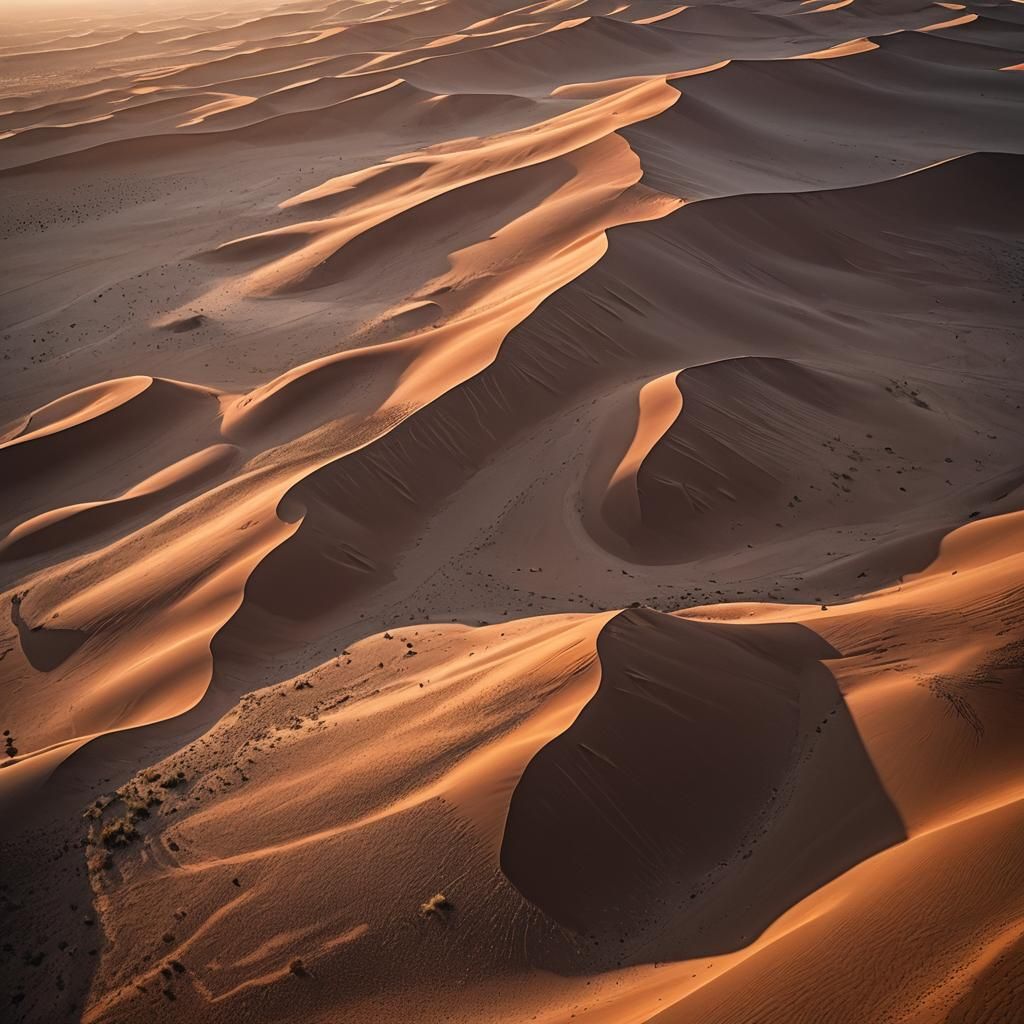 Breathtaking Desert Artwork with Dynamic Lighting