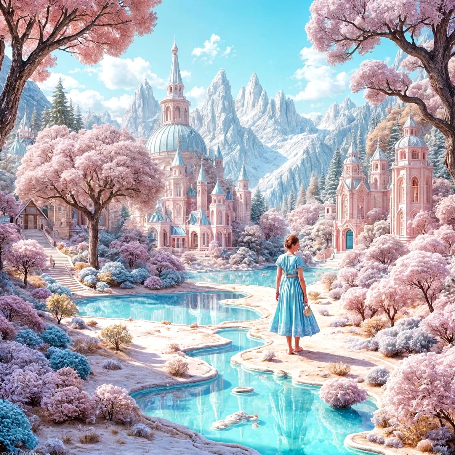 Fantastical Pastel Realm of Sugar Candy Wonders