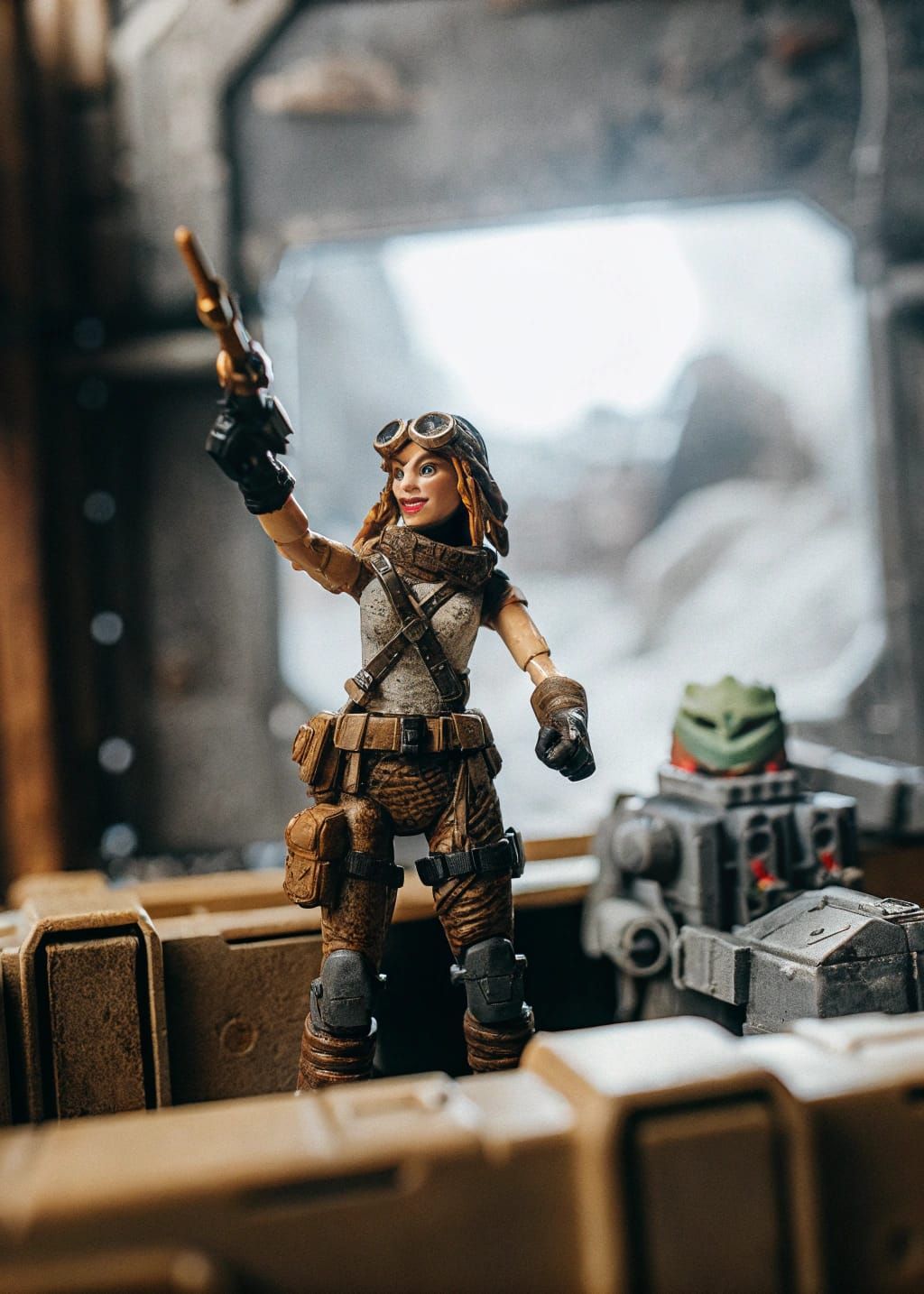 Cyberpunk Ryot Grrrl & Glitcheroo Sidekick Action Figure