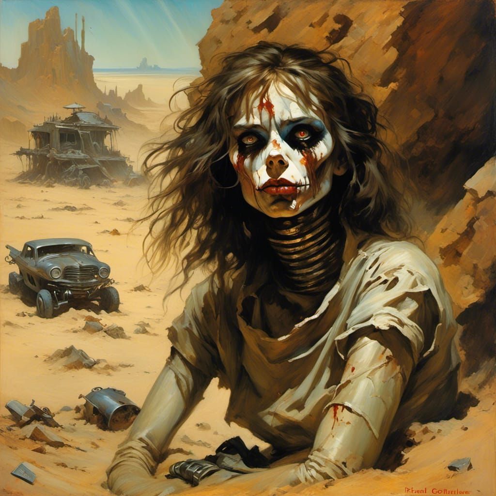 Ragdoll on Mars in Chiaroscuro Style