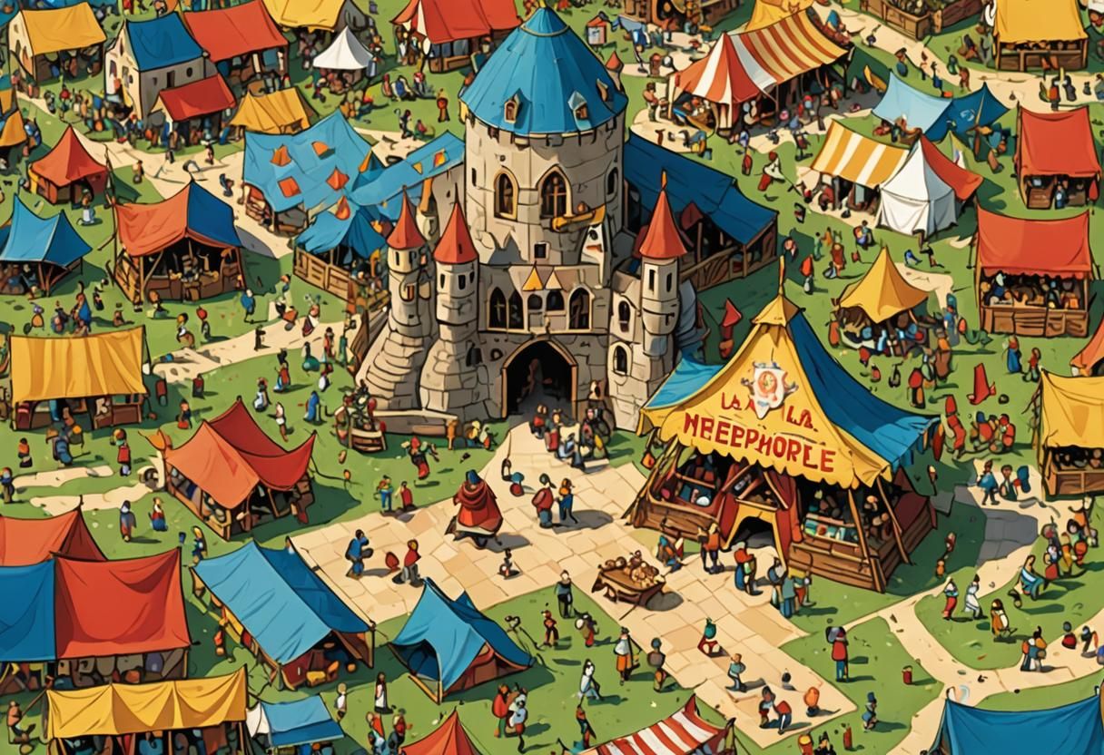 Anthropomorphic Meeple at Medieval Board Game Festival