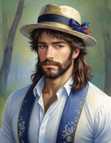 Portrait of handsome man