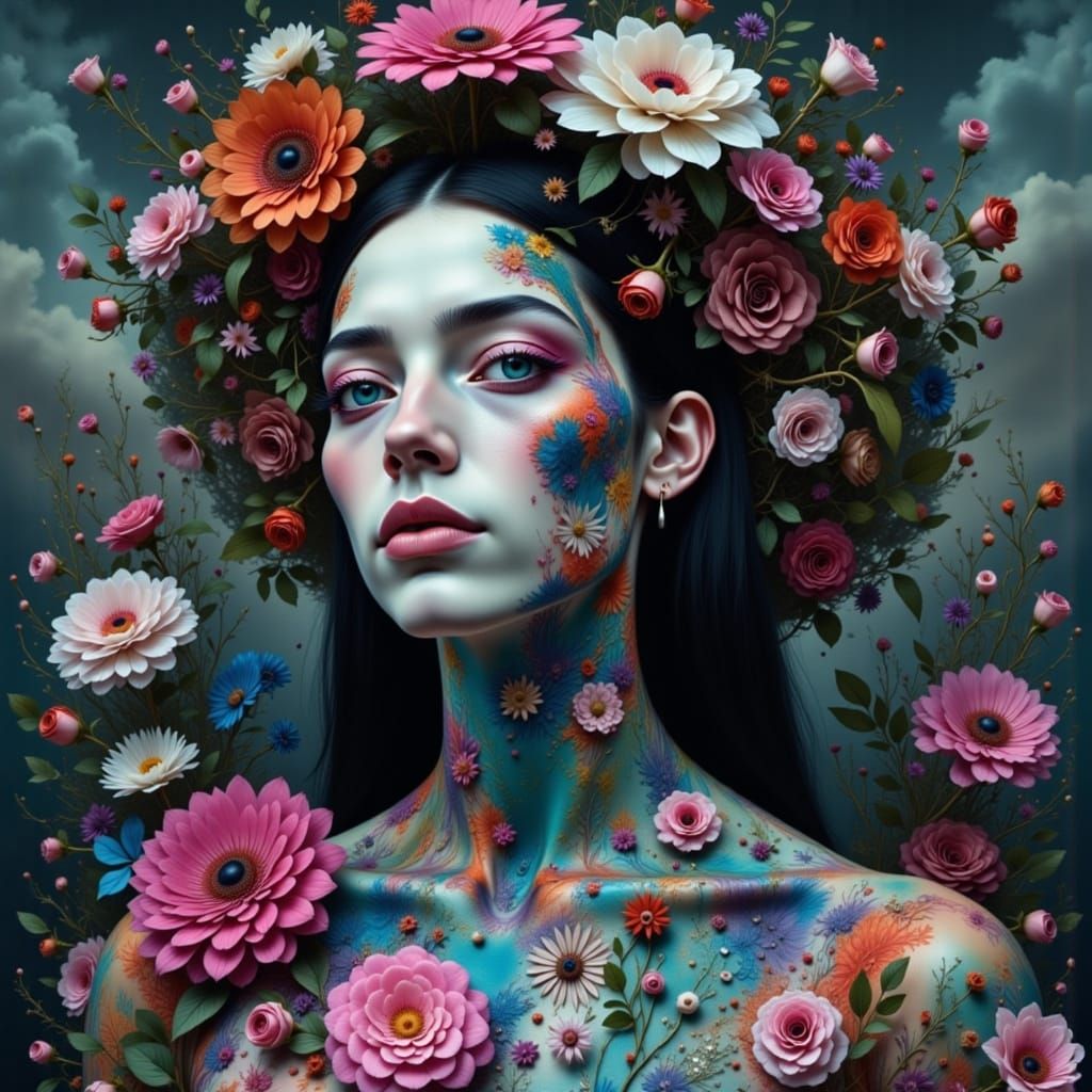 Mysterious Isolated Alien Planet in a Dystopian Landscape