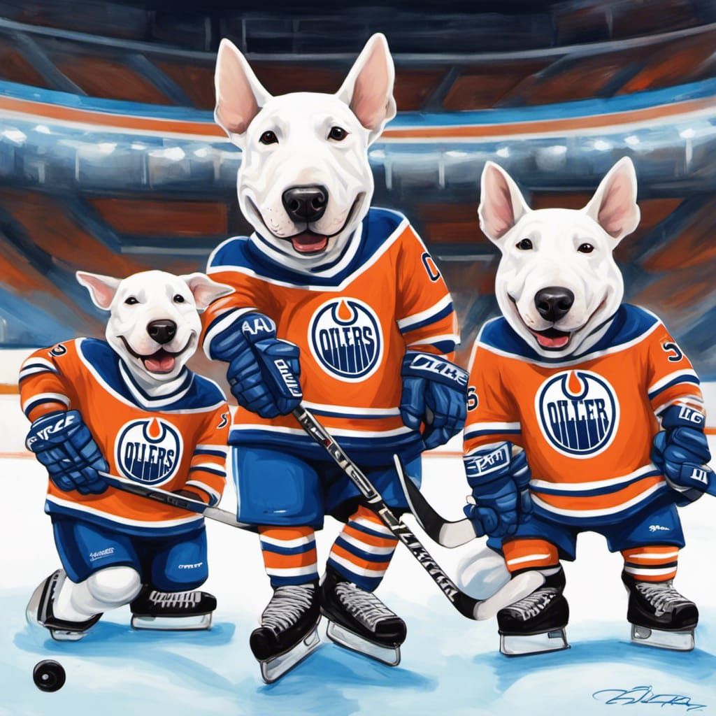 Bull Terrier “Don Cherry” Hockey Players
