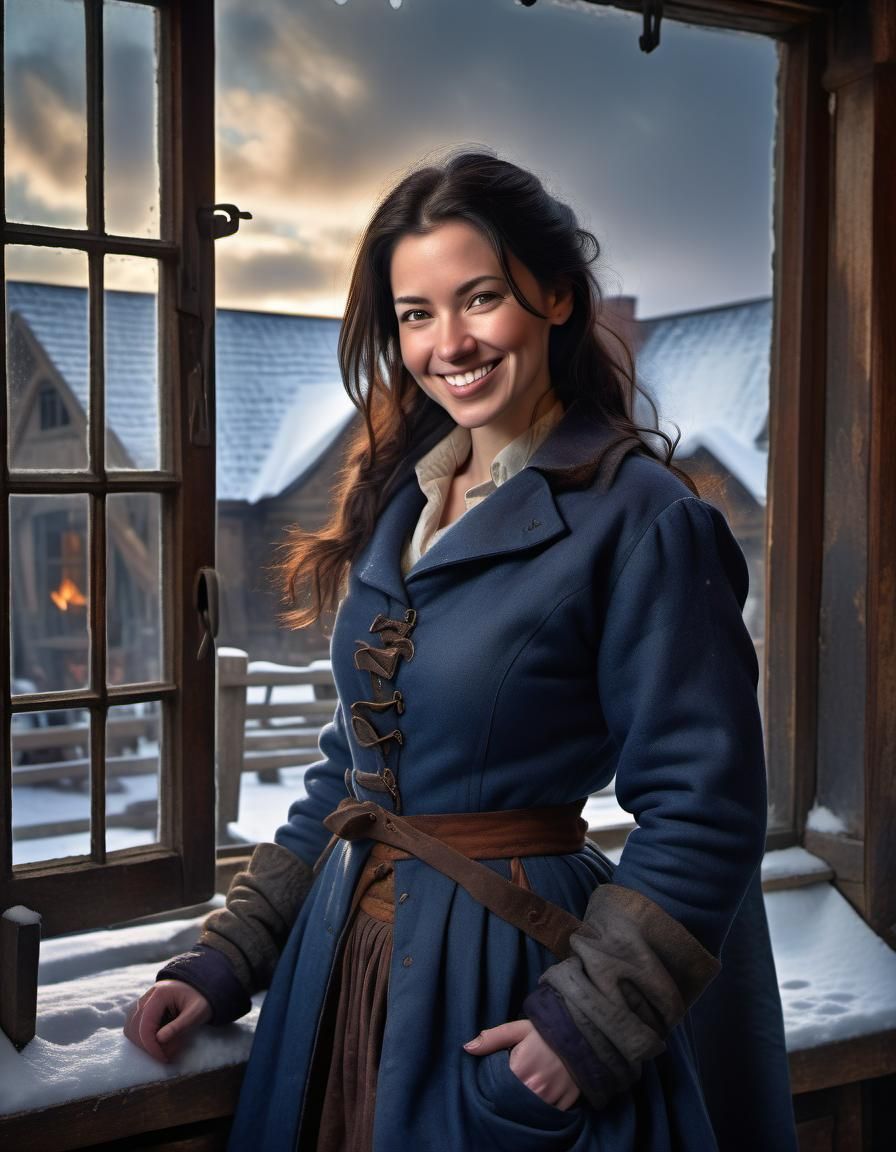 Ethereal Renaissance Blacksmith Scene at Sunrise