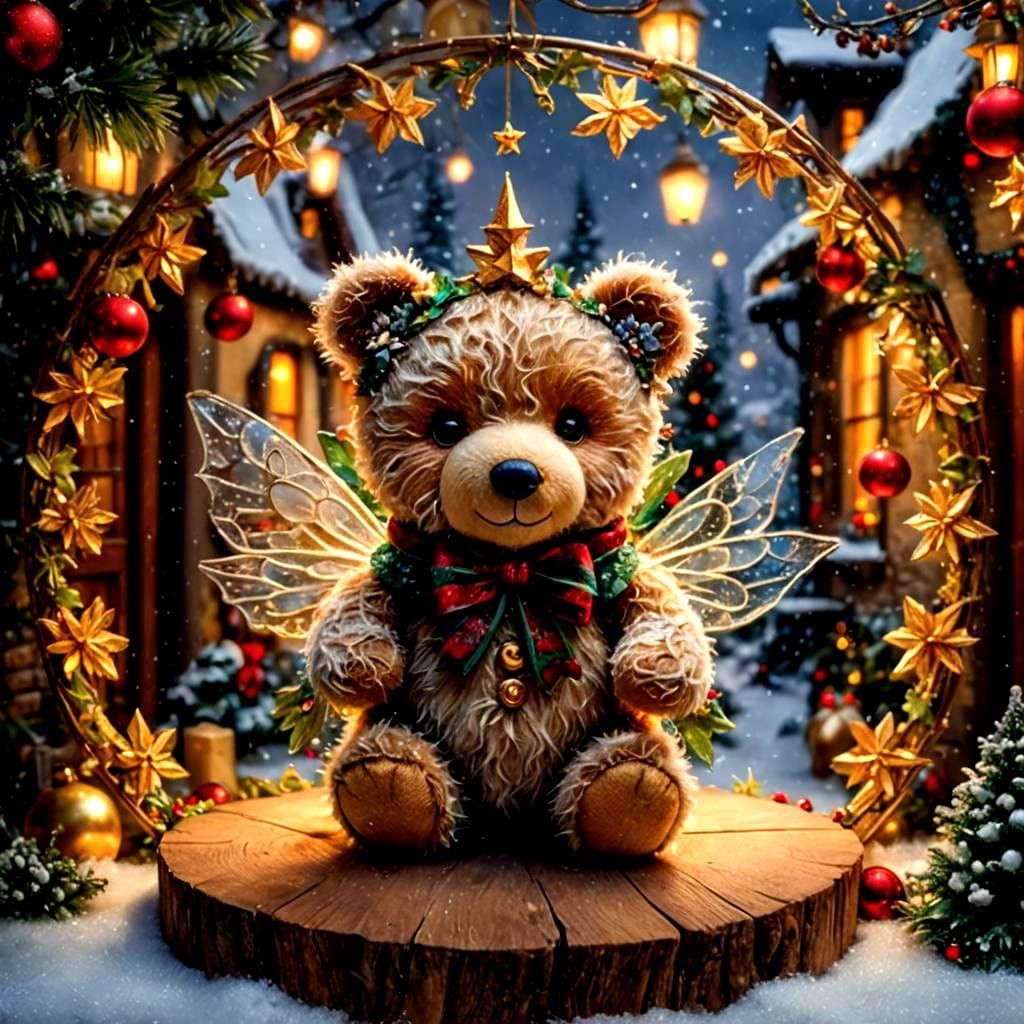 Magical Teddy Bear Christmas Wonderland by Kinkade