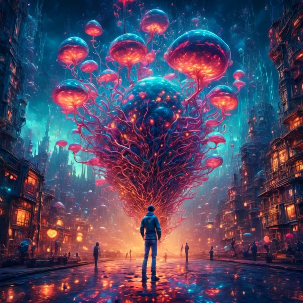 Bioluminescent Sci-fi Art Collection