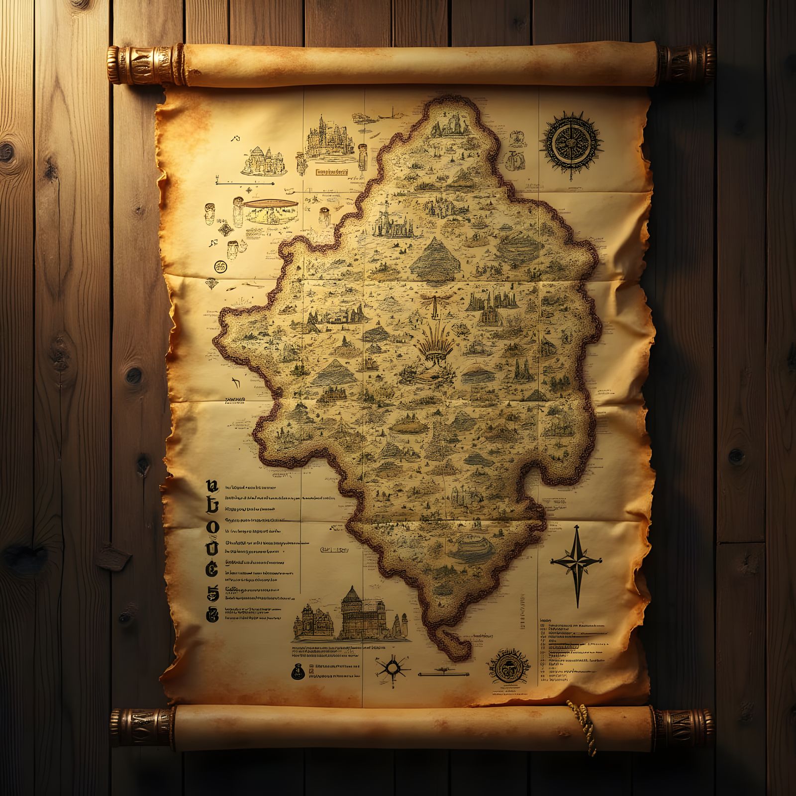 Vintage Map Poster Advertisement in Ultra 8k