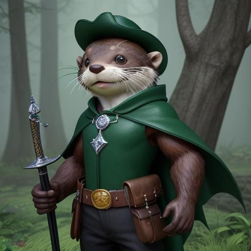 Otter on an adventure