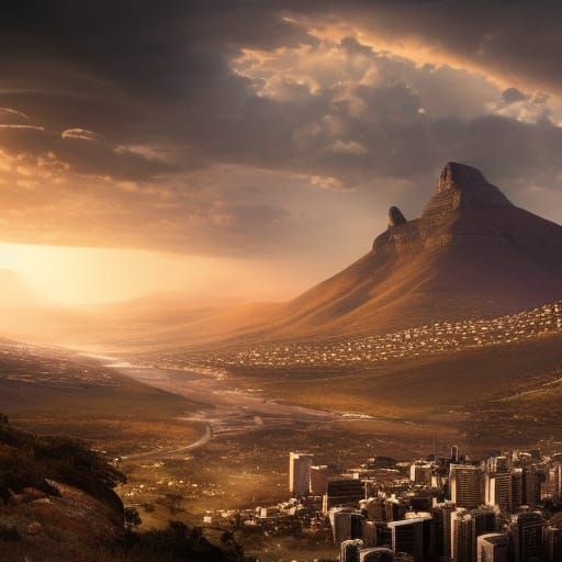 Cinematic South Africa: Detailed Digital Matte Painting